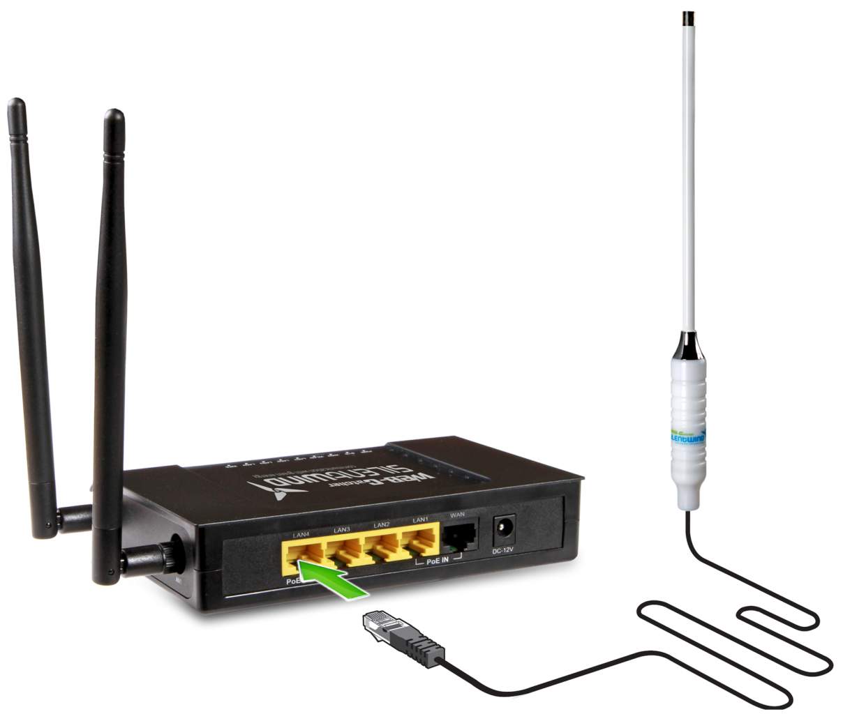 Antenne 5 dBi 24V (Cable Ethernet 30m)